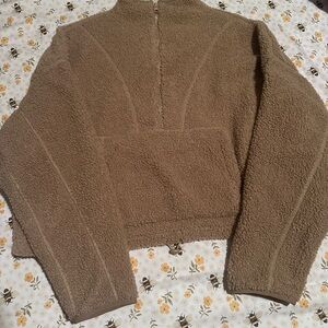 Bailey 44 Sherpa cropped teddy sweater